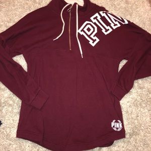 Soft Pink sweatshirt with zipper